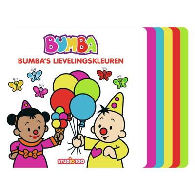 Studio 100 Bumba kartonboek met trapjes - bumba's lievelingskleuren