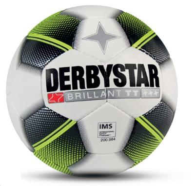 Derbystar Voetbal Brillant TT - wit/zwart/fluo