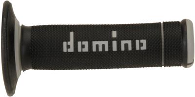 Domino rubber handvat "a190 rubber grip a190 bw/gr 118mm closed