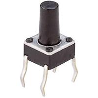 Weltron T604 T604 Druktoets 24 V/DC 0.05 A 1x uit/(aan) Moment (l x b x h) 6 x 6 x 9.5 mm 1 stuk(s) - thumbnail