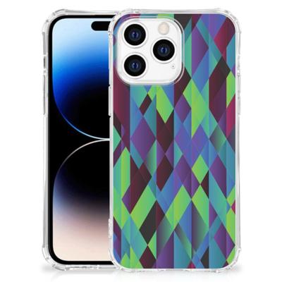 Apple iPhone 14 Pro Max Shockproof Case Abstract Green Blue Apple iPhone 14 Pro Max Shockproof Case Abstract Green Blue