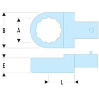 Facom opzetringsleutel 8 9 x 12 - 12.8 - thumbnail