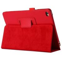 Litchi textuur horizontale Flip PU lederen beschermhoes met houder voor iPad mini 2019 (rood) - thumbnail