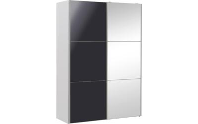 Goossens Kledingkast Easy Storage Sdk, 153 cm breed, 220 cm hoog, 1x 3 paneel schuifdeur li en 1x 3 paneel spiegel schuifdeur re Goossens Kledingkast Easy Storage Sdk, 153 cm breed, 220 cm hoog, 1x 3 paneel schuifdeur li en 1x 3 paneel spiegel schuifdeur re