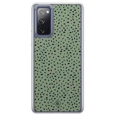Samsung Galaxy S20 FE hybride hoesje - Green confetti Samsung Galaxy S20 FE hybride hoesje - Green confetti