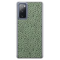 Samsung Galaxy S20 FE hybride hoesje - Green confetti - thumbnail