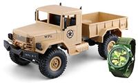 U.S. Military Truck 4WD 1/16 RTR sand + Horloge - thumbnail