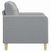 Fauteuil 60 cm stof lichtgrijs - thumbnail