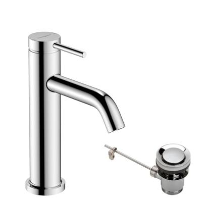 Hansgrohe Tecturis S ééngreeps wastafelkraan 110 met PopUp trekwaste, chroom Hansgrohe Tecturis S ééngreeps wastafelkraan 110 met PopUp trekwaste, chroom