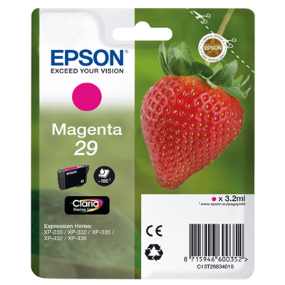 Epson Inktcartridge 29 Origineel Magenta C13T29834012
