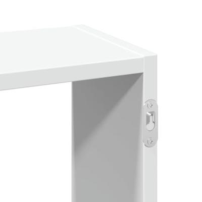Wandschap 159x18x66 cm bewerkt hout wit