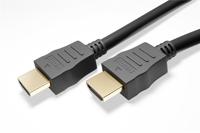 HDMI kabel - 1.4 - High Speed - Geschikt voor 4K Ultra HD 2160p en 3D-weergave - Beschikt over Ethernet - 0.5 meter - Korte HDMI kabel - Zwart - thumbnail