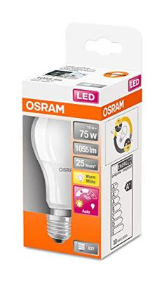 OSRAM HOMELIGHTING 4058075428287 LED-lamp Energielabel F (A - G) E27 Ballon 10 W = 75 W Warmwit Niet dimbaar, Incl. daglichtsensor 1 stuk(s)