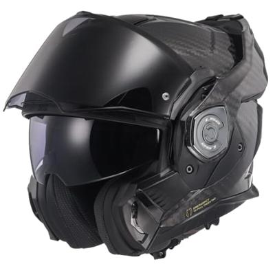 LS2 opklaphelm "ff901 advant x carbon solid" helmet ff901 adv. x carb.solid xxl black