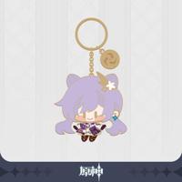 Genshin Impact Character Metal Keychain Keqing - thumbnail