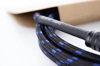 Cordial 14781 Jackplug Instrumenten Aansluitkabel [1x Jackplug male 6,3 mm (mono) - 1x Jackplug male 6,3 mm (mono)] 5 m Zwart, Blauw Textielmantel - thumbnail