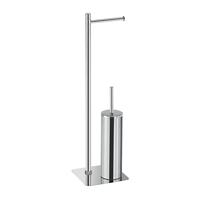 Toiletborstelhouder Sapho Gedy Vrijstaand met Toiletrolhouder Chroom - thumbnail