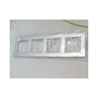 Merten M-Plan afdekraam 4-voudig aluminium 486460 - thumbnail