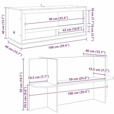 VidaXL Terrarium bruin 100 x 40 x 90 cm osb VidaXL Terrarium bruin 100 x 40 x 90 cm osb
