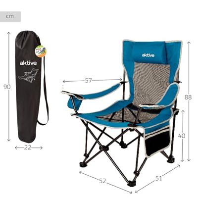 Hangmat-stoel Aktive Blauw 152 x 75 x 54 cm