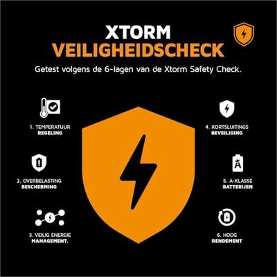 Xtorm Go2 Power Pack 10000 mAh Powerbank Zwart - thumbnail