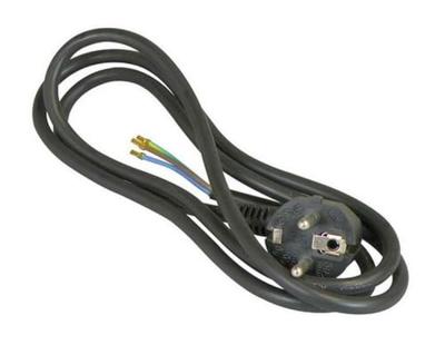 Aansluitsnoer RA 1,5 M 3 x 0,75 mm² zwart