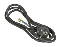 Aansluitsnoer RA 1,5 M 3 x 0,75 mm² zwart - thumbnail