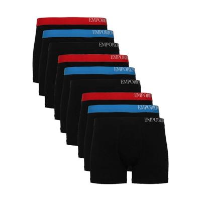 Emporio Armani 9-pack brief boxershorts - zwart/rood/blauw