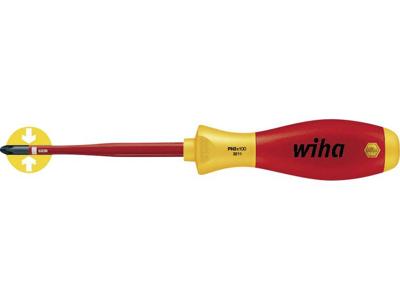 Pozidriv schroevendraaier PZ2 x 100 SoftFinish electric slimFix 3241 Wiha
