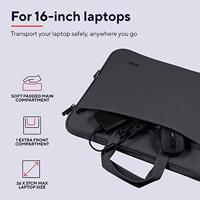 Trust Bologna Milieuvriendelijke, dunne laptoptas - thumbnail