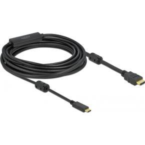 DeLOCK 85973 video kabel adapter 7 m USB Type-C HDMI Zwart