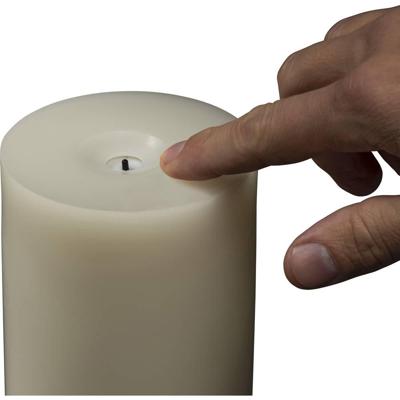 Konstsmide 1624-115 LED-kaars met echte was Crème-wit Warmwit (Ø x h) 96 mm x 218 mm