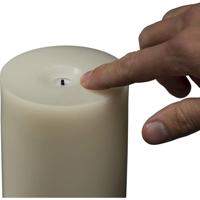 Konstsmide 1624-115 LED-kaars met echte was Crème-wit Warmwit (Ø x h) 96 mm x 218 mm - thumbnail