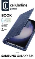 Cellularline BOOK3GALS24B Booklet Samsung Samsung Galaxy S24 Blauw Met standfunctie - thumbnail