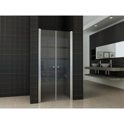 Wiesbaden dubbele pendeldeur in nis 900x2000 6 mm NANO glas