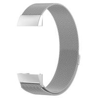 Fitbit Charge 3 & 4 milanese bandje - Maat: Large - Zilver - thumbnail