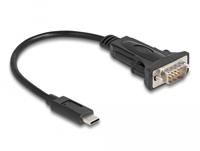 Delock USB 2.0 Adapter [1x USB-C stekker - 1x Serieel 9-polig] 64125 - thumbnail