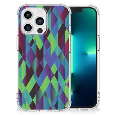 Apple iPhone 13 Pro Shockproof Case Abstract Green Blue Apple iPhone 13 Pro Shockproof Case Abstract Green Blue
