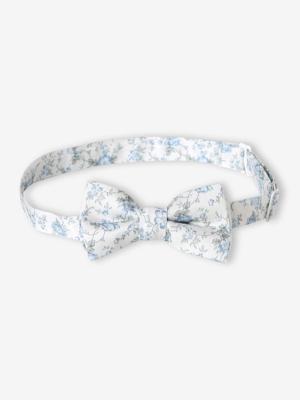 Effen vlinderdas jongens ijsblauw