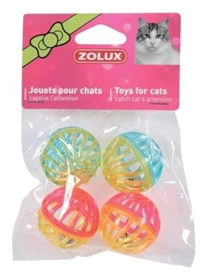 Zolux kattenspeelgoed bal twist met bel assorti Zolux kattenspeelgoed bal twist met bel assorti