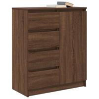 Dressoir met lades 71x35x84 cm spaanplaat bruin eikenkleurig - thumbnail