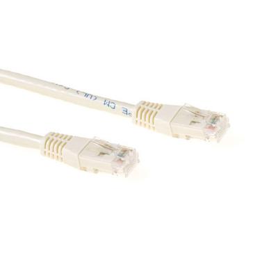 ACT IB8452 U/UTP CAT6 Patchkabel Ivoor - 25 cm