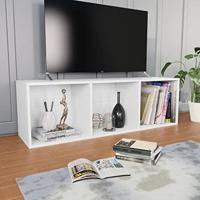VidaXL Boekenkast/tv-meubel 36x30x114 cm bewerkt hout wit - thumbnail
