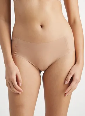 Zero Feel hipster 2.0 - Invisible - Naadloze dames short - Dames Onderbroek die niet doorschijnt - Zwart - Huidskleur - XS - Beige - XS - XS - XS