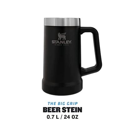 Stanley The Big Grip Beer Stein .70L / 24Oz Isolatiefles Matte Black 700ML