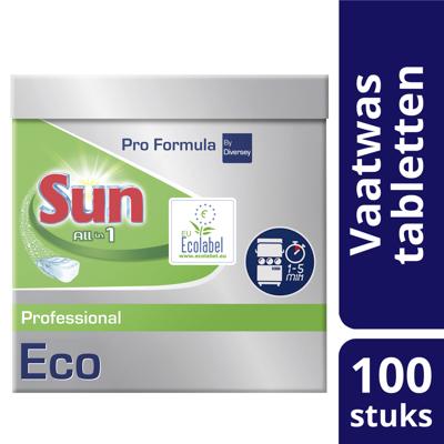 Vaatwastabletten Sun Pro Formula All-in-one Eco 100 stuks
