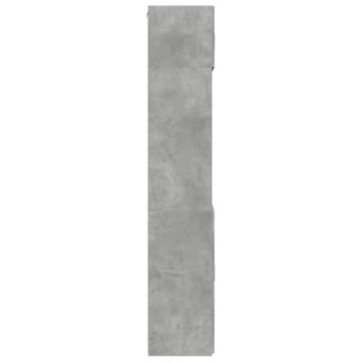 Opbergkast 80x42,5x225 cm bewerkt hout betongrijs