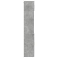 Opbergkast 80x42,5x225 cm bewerkt hout betongrijs - thumbnail
