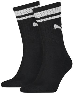 2-Paar sport sokken Heritage Stripe - Gestreepte katoenen sokken - Dames - Heren witte sokken