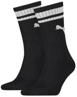 2-Paar sport sokken Heritage Stripe - Gestreepte katoenen sokken - Dames - Heren witte sokken - thumbnail